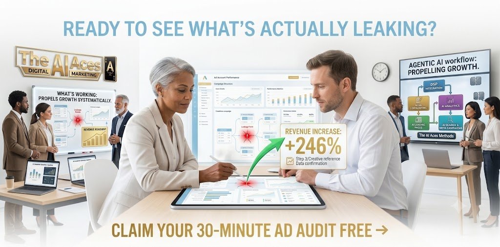 Learn how to propel growth through our proprietary AI methodologies during a live ad account audit